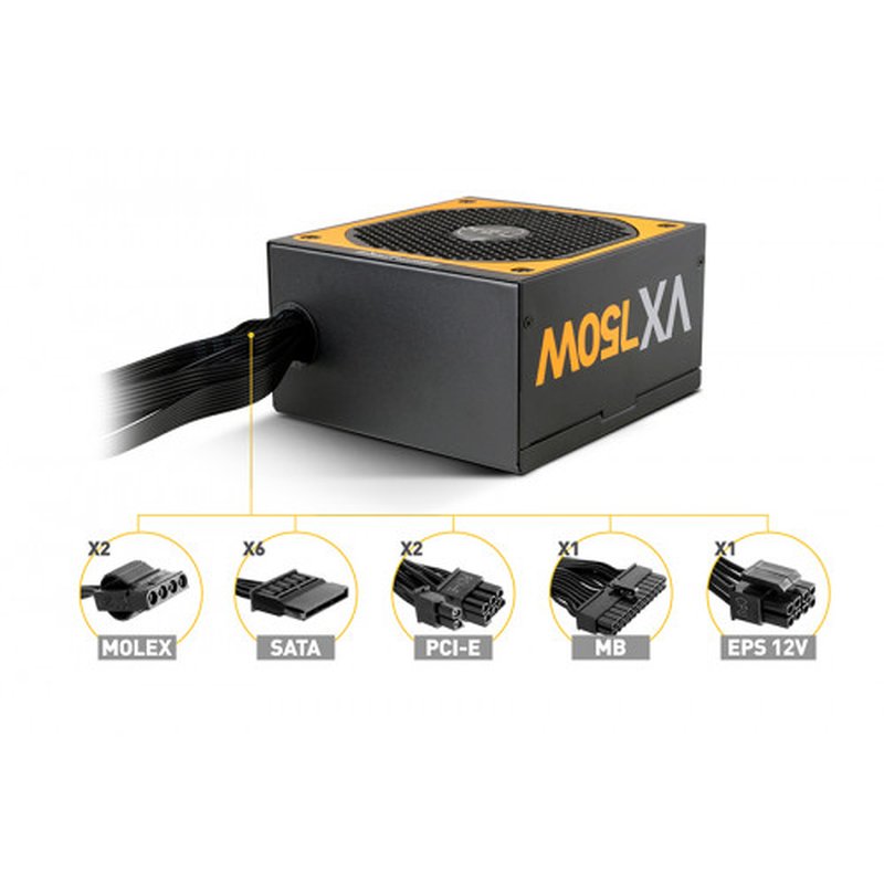 FUENTE DE ALIMENTACION ATX 750W NOX URANO VX 80+ BRONZE MODULAR - Imagen 4