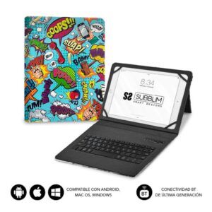FUNDA TABLET SUBBLIM KEYTAB PRO 11" + TECLADO BLUETOOTH COMIC FUNDA TABLET SUBBLIM KEYTAB PRO 11" + TECLADO BLUETOOTH COMIC