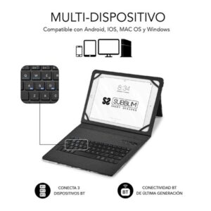 FUNDA TABLET SUBBLIM KEYTAB PRO 11" + TECLADO BLUETOOTH COMIC FUNDA TABLET SUBBLIM KEYTAB PRO 11" + TECLADO BLUETOOTH COMIC