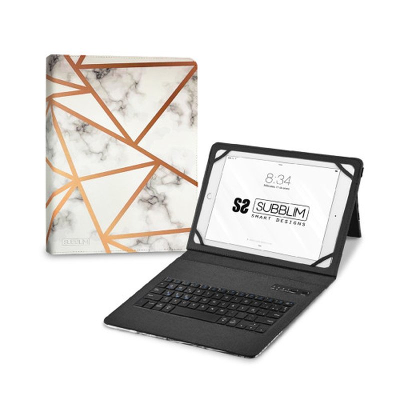 FUNDA TABLET SUBBLIM KEYTAB PRO 11" + TECLADO BLUETOOTH MARBLE WHITE FUNDA TABLET SUBBLIM KEYTAB PRO 11" + TECLADO BLUETOOTH MARBLE WHITE