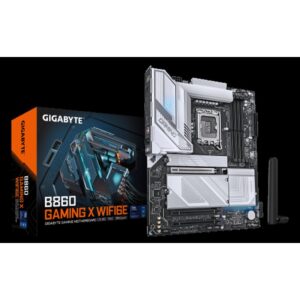 GIGABYTE B860 GAMING X WIFI6E Placa base - CPUs Intel Core Ultra, VRM de 12+1+2+1 fases, hasta 9066MHz DDR5, 1xPCIe 5.0 + 2xPCIe 4.0 M.2, LAN 2,5 GbE, WIFI 6E, USB4