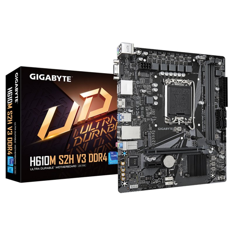 Gigabyte H610M S2H V3 DDR4 (rev. 1.0) Intel H610 Express LGA 1700 micro ATX