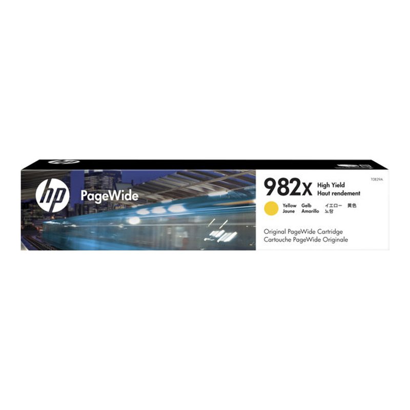 HP Cartucho PageWide 982X Original de alta capacidad amarillo