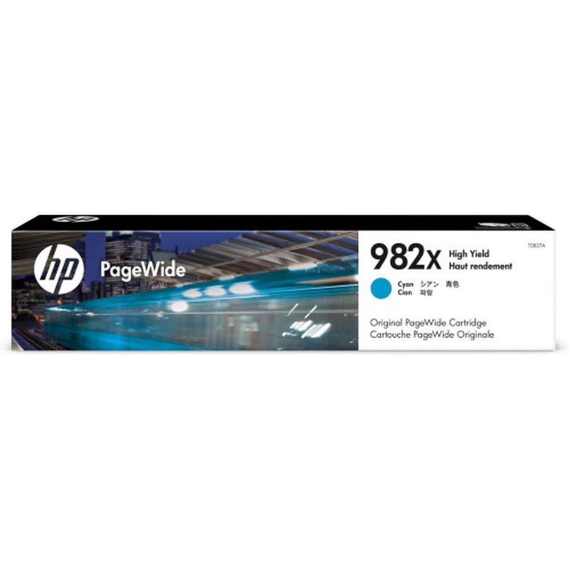 HP Cartucho PageWide 982X Original de alta capacidad cian