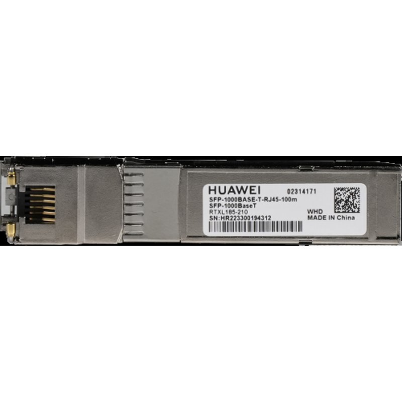 HUAWEI ELECTRICAL TRANSCEIVER,SFP,GE,ELECTRICAL INTERFACE MODULE(100M,RJ45) (SFP-1000BASET) HUAWEI ELECTRICAL TRANSCEIVER,SFP,GE,ELECTRICAL INTERFACE MODULE(100M,RJ45) (SFP-1000BASET)