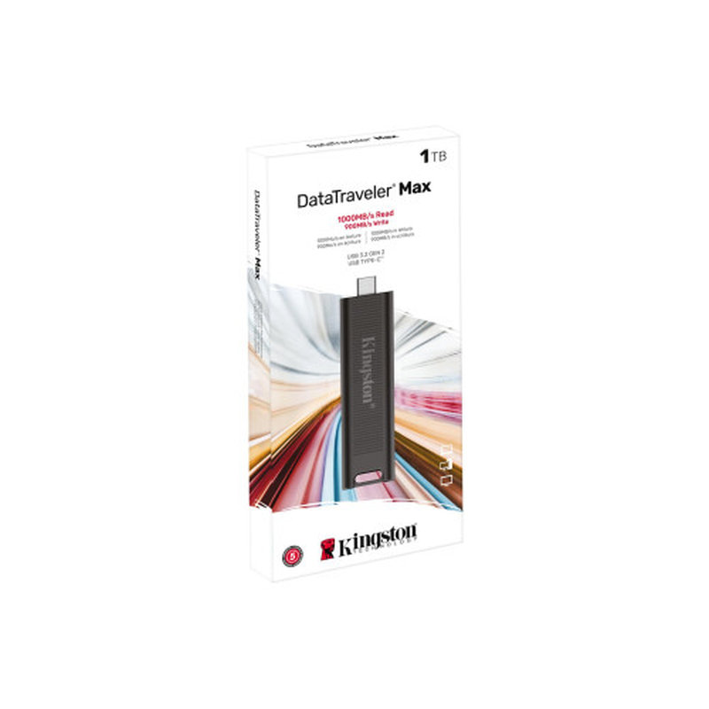 Kingston Technology DataTraveler Max unidad flash USB 1 TB USB Tipo C 3.2 Gen 2 (3.1 Gen 2) Negro Kingston Technology DataTraveler Max unidad flash USB 1 TB USB Tipo C 3.2 Gen 2 (3.1 Gen 2) Negro - Imagen 3