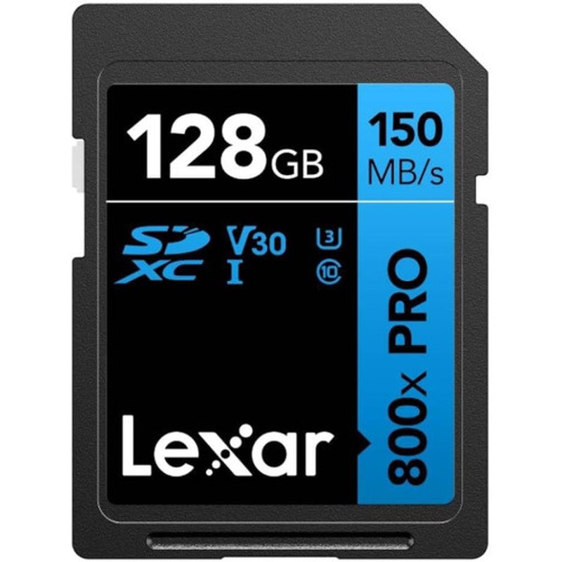 LEXAR 128GB PROFESSIONAL 800X PRO SDXC UHS-I CARDS,  UP TO 150MB/S READ 45MB/S WRITE C10 V30 U3 - Imagen 4