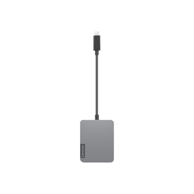 Lenovo 4X91A30366 hub de interfaz USB 2.0 Type-C Gris