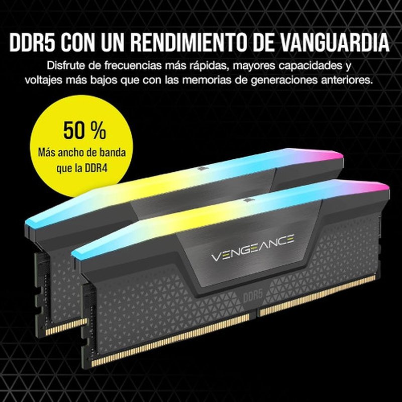 MEMORIA CORSAIR DDR5 32GB 2X16GB PC6400 WARZONE CMH32GX5M2B6400Z32-WZ - Imagen 2