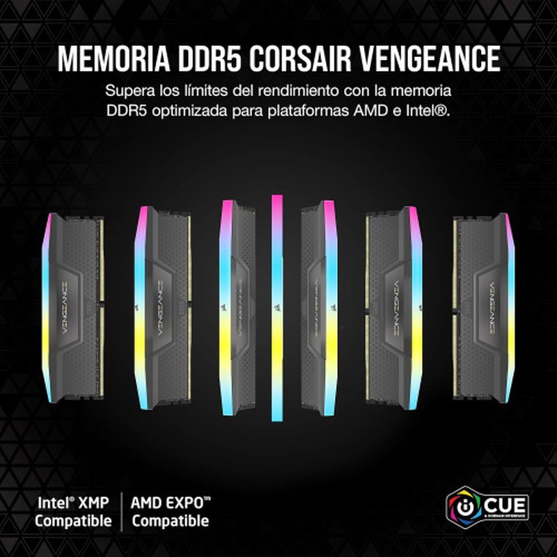 MEMORIA CORSAIR DDR5 32GB 2X16GB PC6400 WARZONE CMH32GX5M2B6400Z32-WZ - Imagen 3