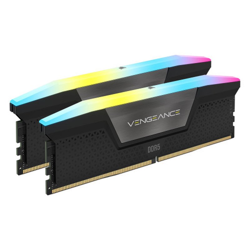 MEMORIA CORSAIR DDR5 64GB 2X32GB PC5600 VENGEANCE RGB CMH64GX5M2B5600C40 - Imagen 2