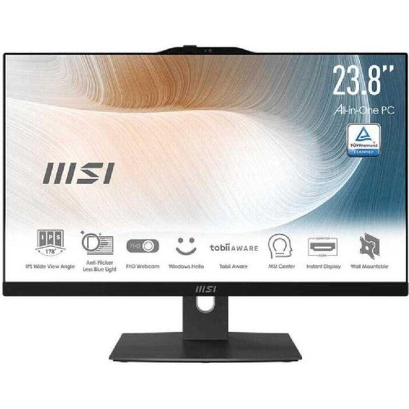 MSI AIO MODERN AM242P 12M-645EU. 23.8" IPS LED FHD 16:9 (1920X1080). I5-1235U. UMA. SO-DIMM DDR4 16GB (8G*2). 512GB SSD. SIN SO. BLANCO. MSI AIO MODERN AM242P 12M-645EU. 23.8" IPS LED FHD 16:9 (1920X1080). I5-1235U. UMA. SO-DIMM DDR4 16GB (8G*2). 512GB SSD. SIN SO. BLANCO. - Imagen 2