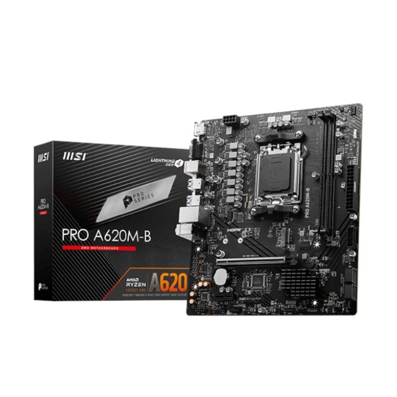 MSI PRO A620M-B placa base AMD A620 Zócalo AM5 micro ATX