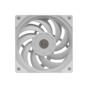 Mars Gaming MF-NC, Ventilador PC PWM 120mm, Rodamiento FDB de Cobre Hiperbalanceado, Ventilador Silencioso con Diseño de Aspas Híbridas, Ventilador Ordenador Profesional, Blanco
