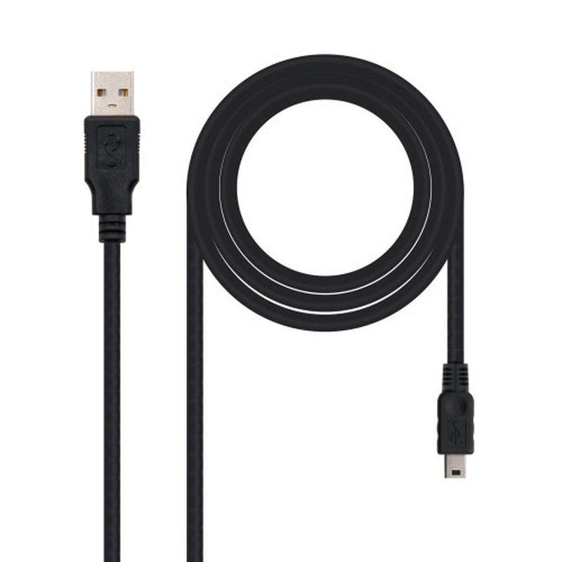 Nanocable CABLE USB 2.0, TIPO A/M-MINI USB 5PIN/M, 1.8 M
