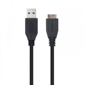Alternative view of Nanocable CABLE USB 3.0, TIPO A/M-MICRO B/M, NEGRO, 1.0 M