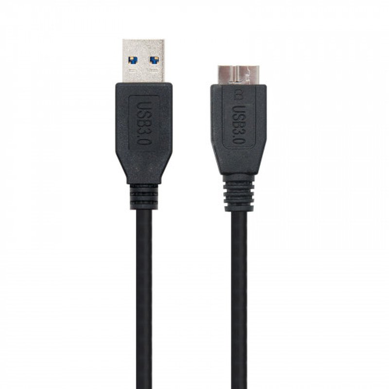 Nanocable CABLE USB 3.0, TIPO A/M-MICRO B/M, NEGRO, 1.0 M - Imagen 2