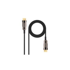 Nanocable Cable HDMI V2.0 AOC 4K@60Hz 18Gbps A/M-A/M, Negro, 15 m