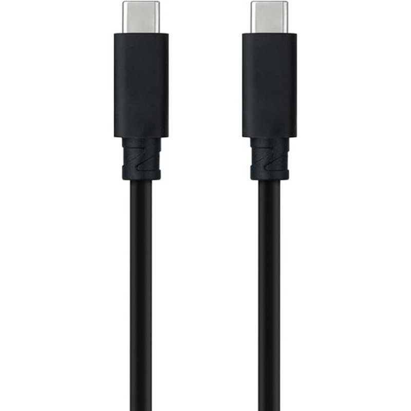 Nanocable Cable USB 3.1 Gen2 10Gbps 5A, 4K/60Hz, USB-C/M-USB-C/M, Negro, 2 m