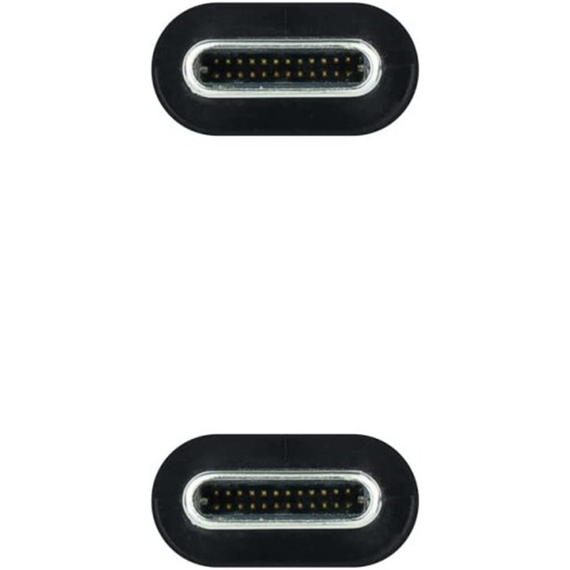 Nanocable Cable USB 3.1 Gen2 10Gbps 5A, 4K/60Hz, USB-C/M-USB-C/M, Negro, 2 m - Imagen 2