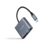 Nanocable Conversor USB-C a HDMI/VGA/USB3.0/PD 15 cm, Gris Nanocable Conversor USB-C a HDMI/VGA/USB3.0/PD 15 cm, Gris