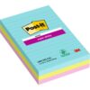 PACK 270 HOJAS NOTAS GRANDES SUPER STICKY 101X152MM 3 COLORES SURTIDOS COSMIC CON LÍNEAS 4690-3SS-COS POST-IT 7100234251