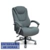 PIQUERAS Y CRESPO FOROL Sillon Ergo531 basculante tapizado tela y 3D color gris base cromo ruedas nailon 60mm