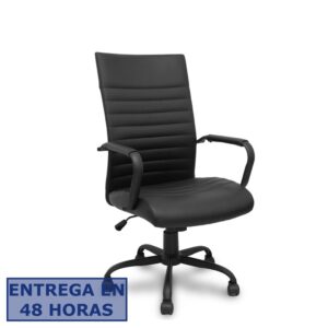 PIQUERAS Y CRESPO FOROL Sillon Opti527 basculante similpiel negro base metalica negra