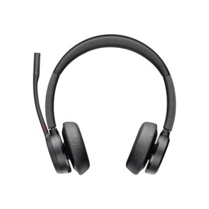 POLY Auriculares Voyager 4320-M con certificación para Microsoft Teams + llave BT700 + soporte de carga