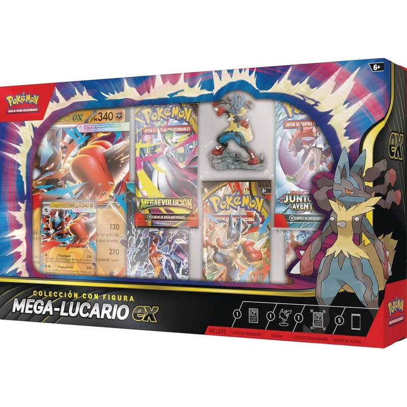 Pokemon Tcg Caja Colección Mega - Lucario Ex Pokemon Tcg Caja Colección Mega - Lucario Ex