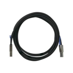 QNAP CAB-SAS30M-8644 cable Serial Attached SCSI (SAS) 3 m Negro, Metálico