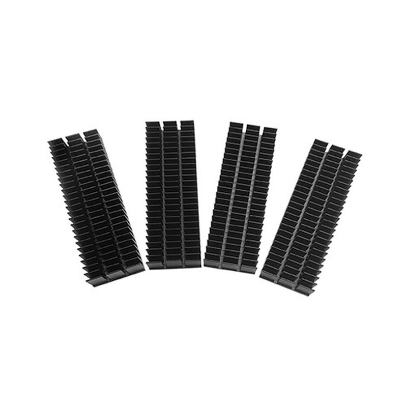 QNAP HS-M2SSD-04 sistema de refrigeración para ordenador Unidad de estado sólido Disipador térmico/Radiador Plata