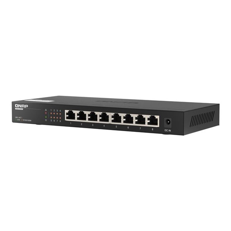 QNAP QSW-1108-8T switch No administrado 2.5G Ethernet (100/1000/2500) Negro - Imagen 2