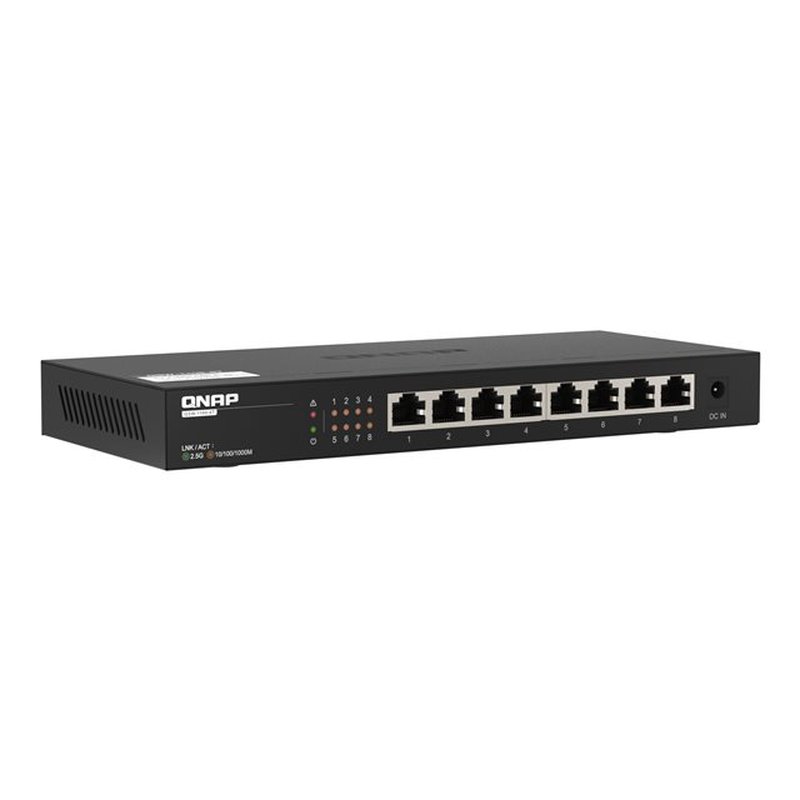 QNAP QSW-1108-8T switch No administrado 2.5G Ethernet (100/1000/2500) Negro - Imagen 5