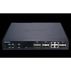 Alternative view of QNAP QSW-M1204-4C switch Gestionado 10G Ethernet (100/1000/10000) Negro