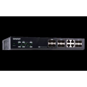 QNAP QSW-M1204-4C switch Gestionado 10G Ethernet (100/1000/10000) Negro