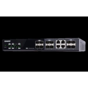 QNAP QSW-M1204-4C switch Gestionado 10G Ethernet (100/1000/10000) Negro
