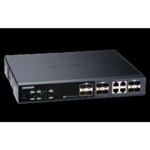 QNAP QSW-M1204-4C switch Gestionado 10G Ethernet (100/1000/10000) Negro