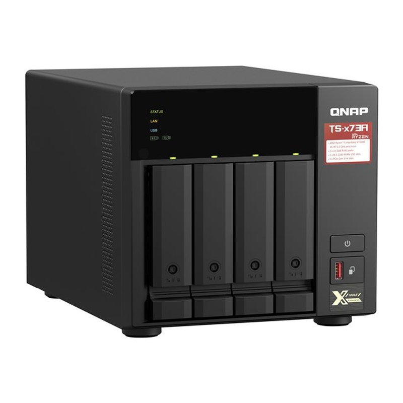 QNAP TS-473A NAS Torre Ethernet Negro V1500B QNAP TS-473A NAS Torre Ethernet Negro V1500B - Imagen 4