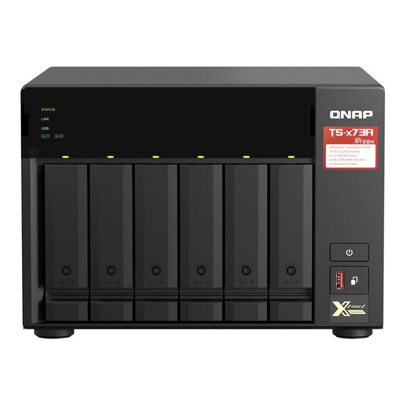 QNAP TS-673A NAS Torre Ethernet Negro V1500B QNAP TS-673A NAS Torre Ethernet Negro V1500B - Imagen 3