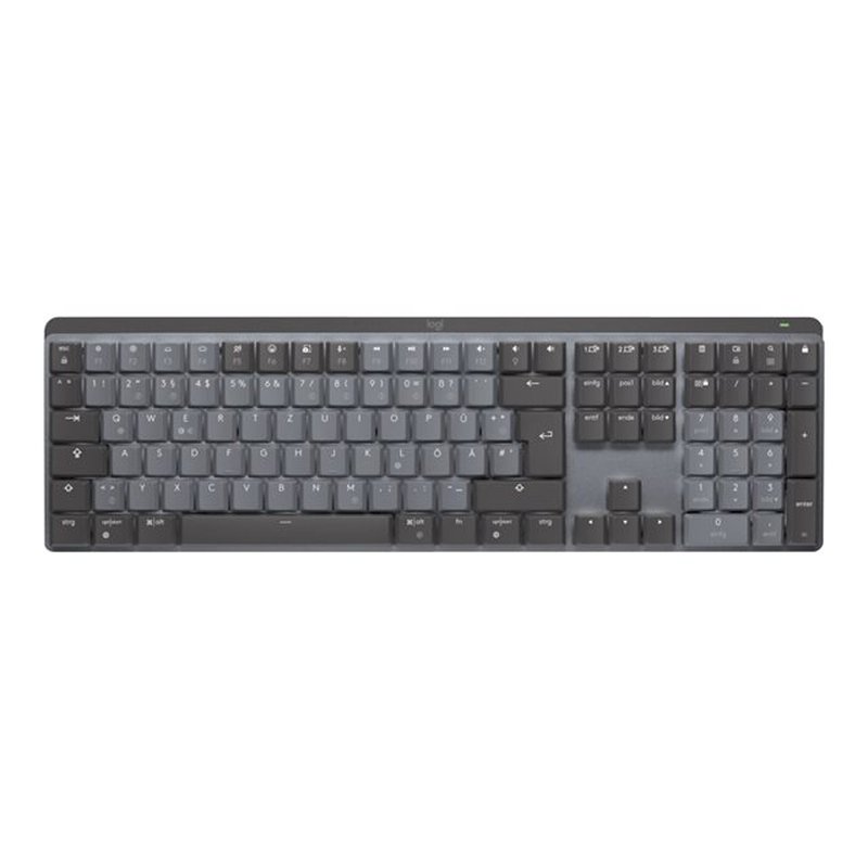 Reacondicionado | Logitech MX Mechanical teclado RF Wireless + Bluetooth QWERTY Internacional de EE.UU. Grafito, Gris