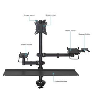 SOPORTE MESA TOOQ TPV/IMPRESORA/PANTALLAS/TERMINAL/TECL