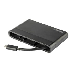 StarTech.com Adaptador Multipuertos USB-C 4K con HDMI, VGA, Ethernet Gigabit y USB 3.0 - Mini Docking Station USB Tipo C de Viajes a HDMI de 4K o VGA 1080p - Replicador de Puertos USBC