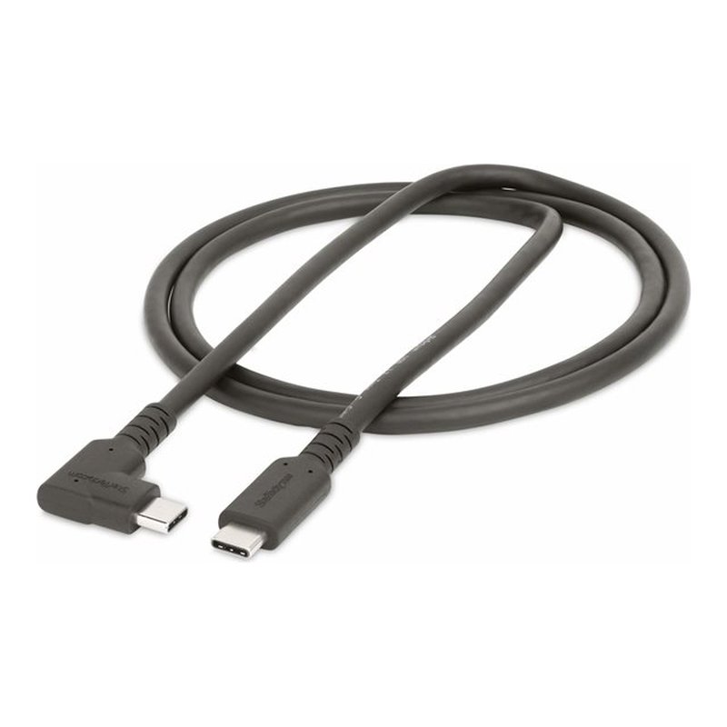 StarTech.com Cable de 1m USB-C Resistente Acodado a la Derecha - USB 3.2 Gen 2 (10 Gbps) - Cable de Transferencia USB Tipo C - DP de Modo Alt 4K 60Hz - PD 100W - Cable USBC de 90 Grados - Imagen 4