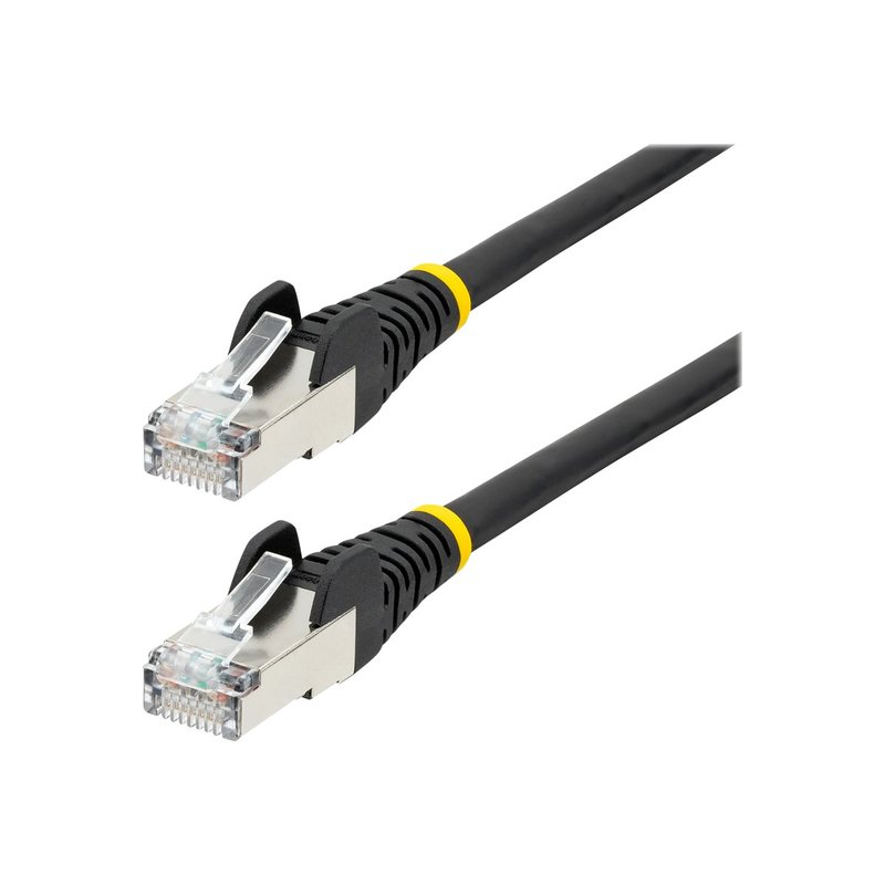 StarTech.com Cable de 1m de Red Ethernet CAT6a - Negro - Low Smoke Zero Halogen (LSZH) - 10GbE - 500MHz - PoE++ de 100W - Snagless sin Pestillo - RJ-45 - Cable de Red S/FTP StarTech.com Cable de 1m de Red Ethernet CAT6a - Negro - Low Smoke Zero Halogen (LSZH) - 10GbE - 500MHz - PoE++ de 100W - Snagless sin Pestillo - RJ-45 - Cable de Red S/FTP