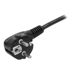 StarTech.com Cable de 2m de Alimentación para Ordenador, 18AWG, EU Schuko a C13, 10A 250V, Negro, Cable de Repuesto, Cable de Corriente para PC, Cable para Monitor, UL, Cable para Europa