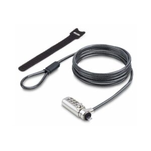StarTech.com Cable de Seguridad Delgado para Portátil Compatible con Noble Wedge® de 1,5m - Cable Antirrobo para Portátil con Candado de Combinación - Cable Resistente a los Cortes