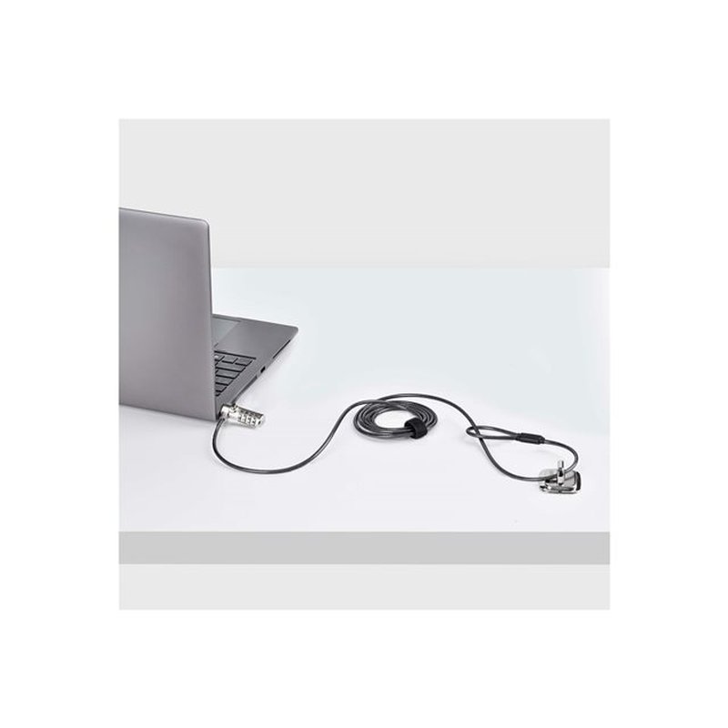 StarTech.com Cable de Seguridad Delgado para Portátil Compatible con Noble Wedge® de 1,5m - Cable Antirrobo para Portátil con Candado de Combinación - Cable Resistente a los Cortes - Imagen 6