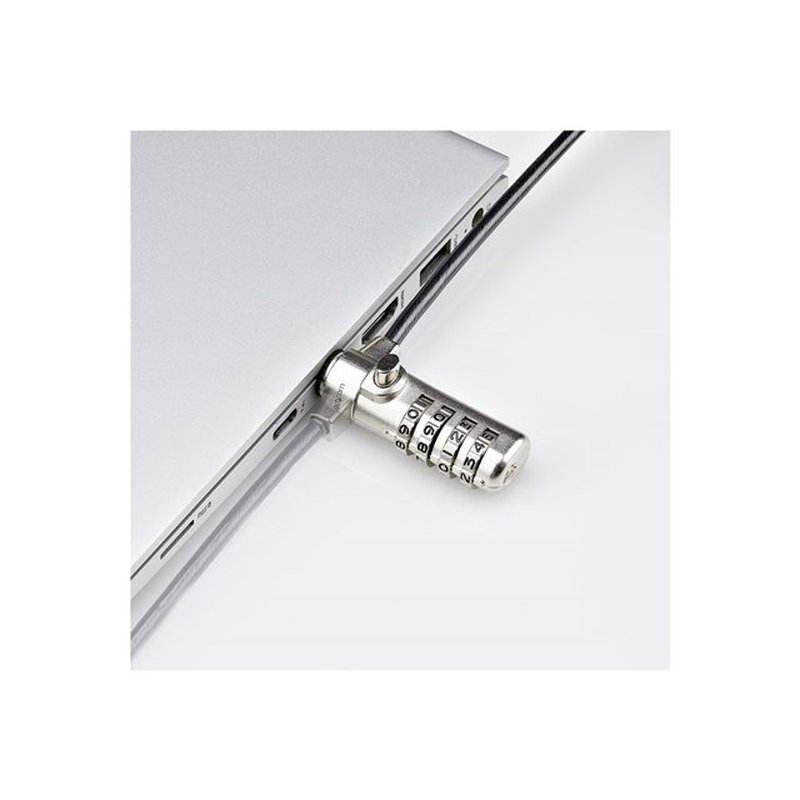 StarTech.com Cable de Seguridad de 1,5m con Candado Delgado Compatible con Nano de Combinación para Portátil - Cable Antirrobo para Ordenador Portátil - Combinación de 4 Dígitos - Imagen 7