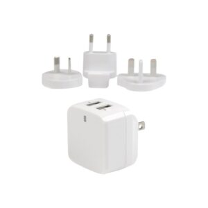 StarTech.com Cargador de Pared USB de 2 Puertos para Tablets Smartphones - Cargador Blanco de Alta Potencia para Viajes